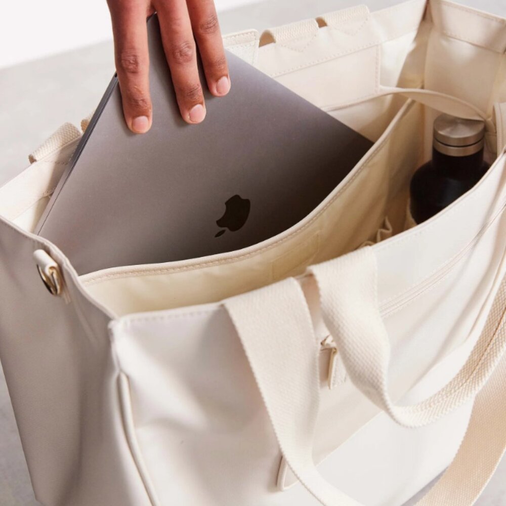 BNWT E2W Tote Beige Beis - Picture 8 of 8